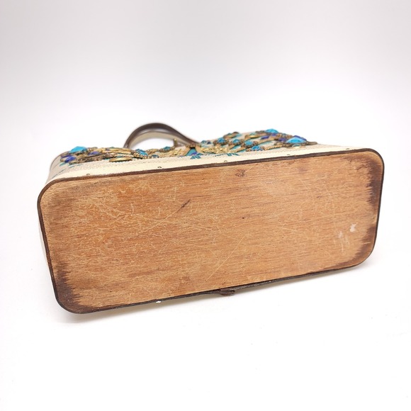 Enid Collins Of Texas Vintage 1960s Purse Bag Pavan 4 Genuine Handbag - Picture 8 of 12